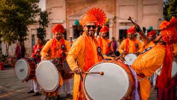 Punjabi Dhol Players performing in Delhi
